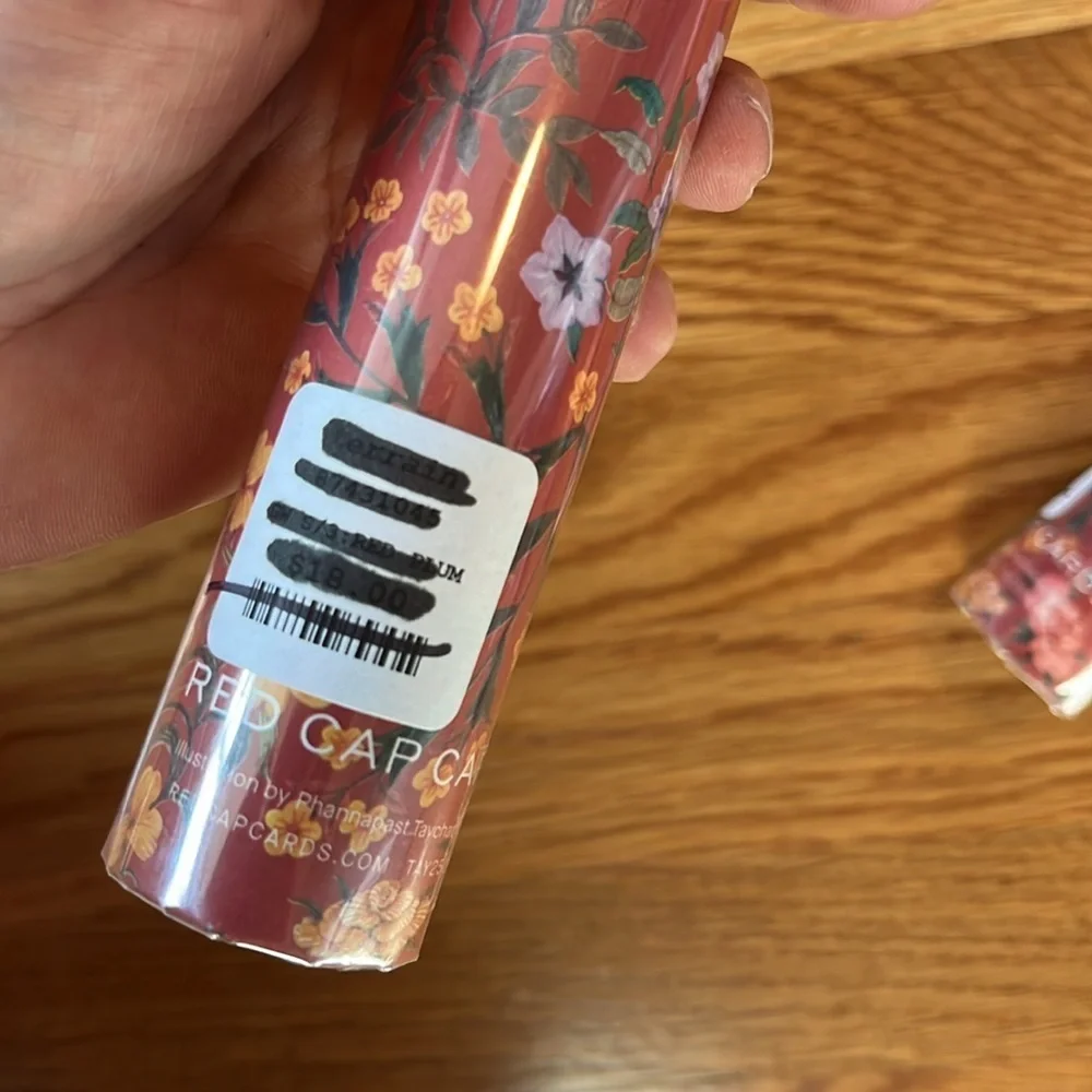 Anthropologie Red Plum Wrapping Paper NIP Set of 5 Rolls
